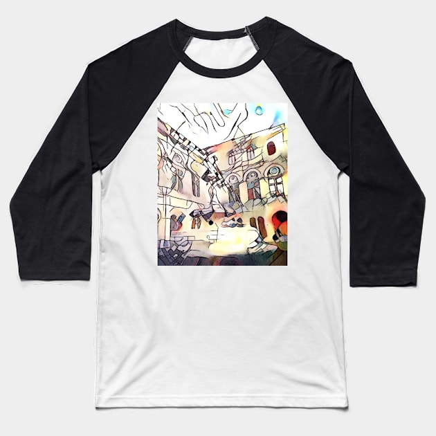 Fountain in front of the Opera, Vienna Baseball T-Shirt by Zamart20